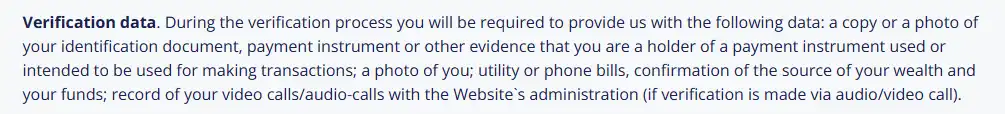 Actuele Vulkan Vegas informatie over verificatie en KYC